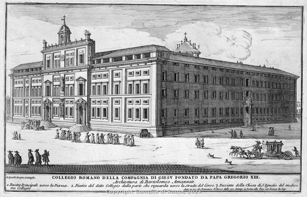 Collegio Romano della Compagnia di Giesu fondato da Papa Gregorio XIII; 1699, Palazzo Braschi