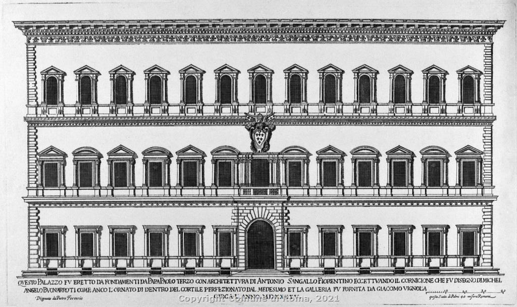 Facciata di Palazzo Farnese; II metà del XVII sec., Palazzo Braschi