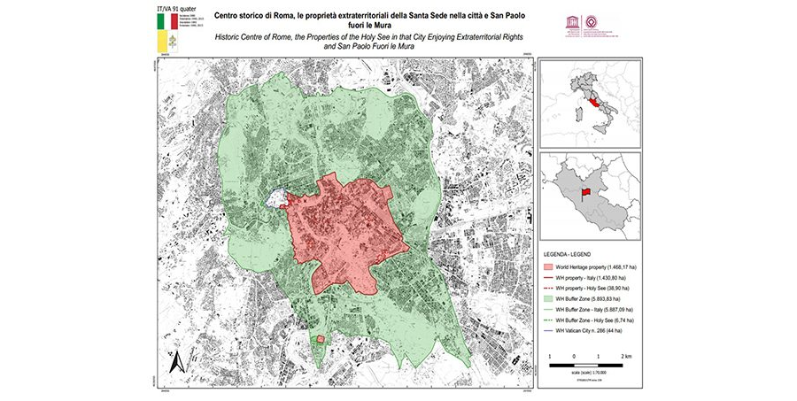 Mappa Perimetro Sito UNESCO 2009